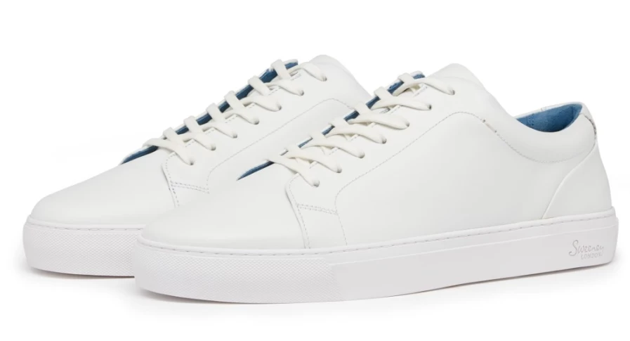 Oliver Sweeney Men's Hayle White Leather Dress Shoes