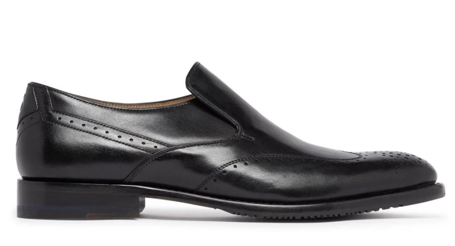 Oliver Sweeney Men's Furbogh Black Leather Dress Shoes