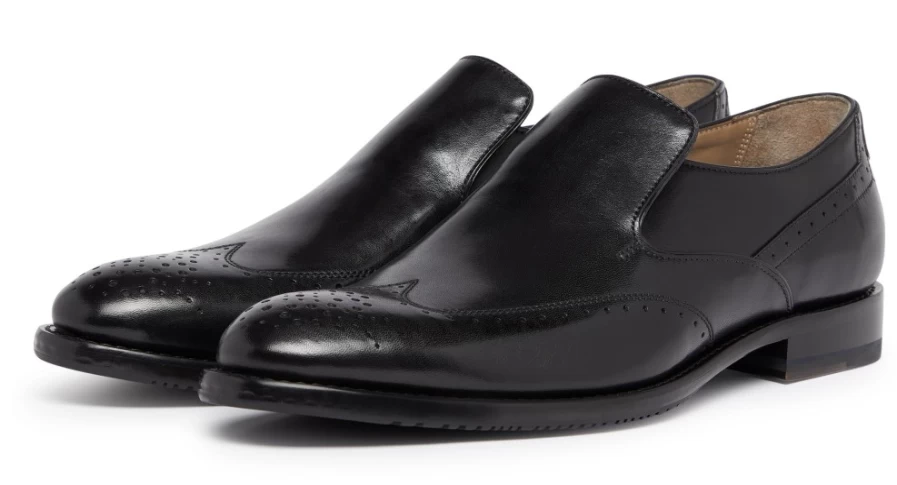 Oliver Sweeney Men's Furbogh Black Leather Dress Shoes