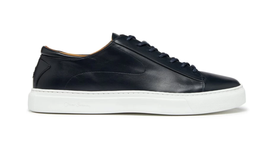 Oliver Sweeney Men's Sirolo Navy Leather Dress Shoes