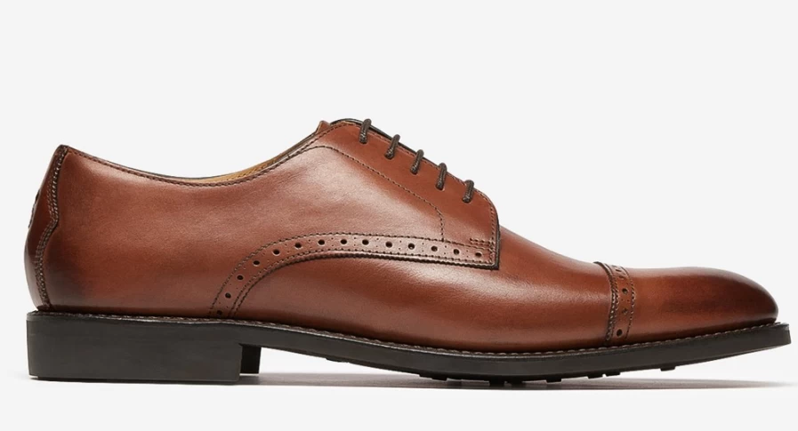 Oliver Sweeney Men's Temple Dark Tan Leather Dress Shoes