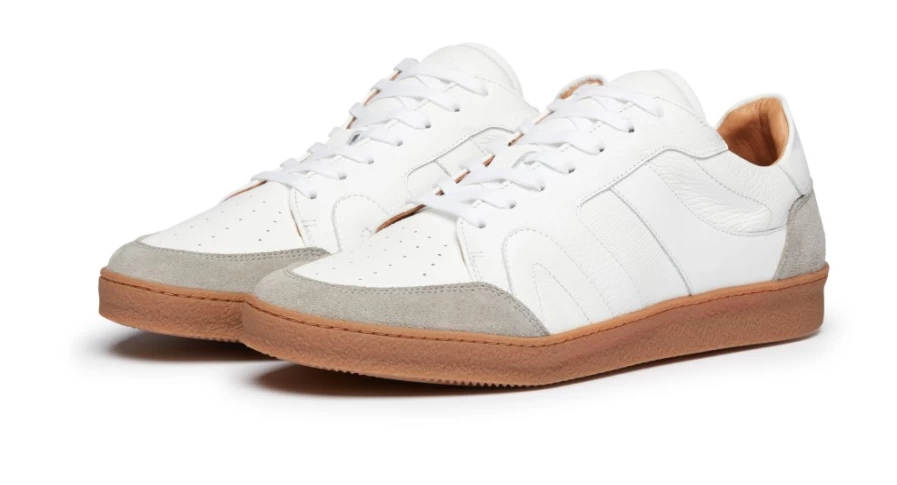 Oliver Sweeney Men's Harrow White Grey Dress Shoes