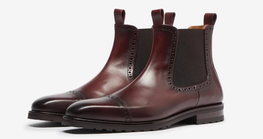 Oliver Sweeney Men's Dasa Burgundy Leather Dress Shoes