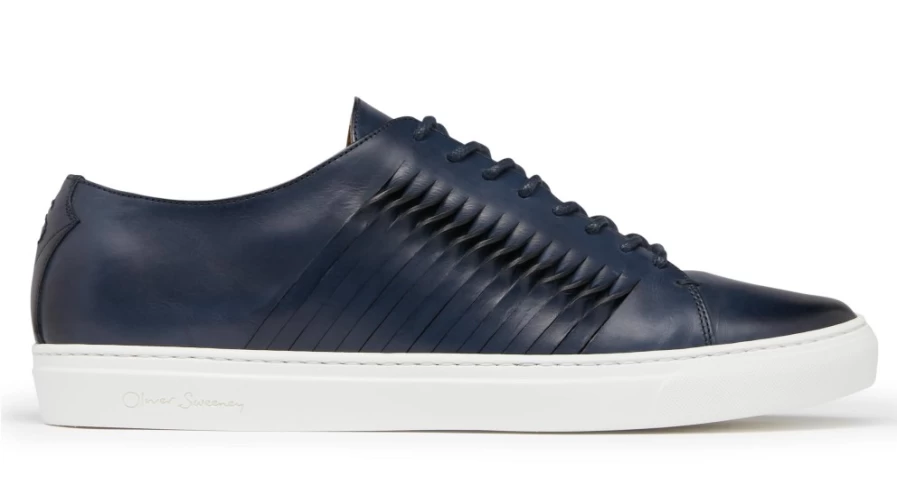 Oliver Sweeney Men's Mozzalago Navy Leather Dress Shoes