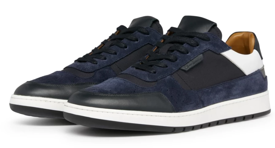 Oliver Sweeney Men's Noura Navy and Black Dress Shoes