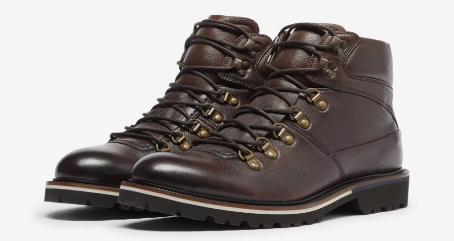 Oliver Sweeney Men's Rispond Dark Brown Leather Dress Shoes