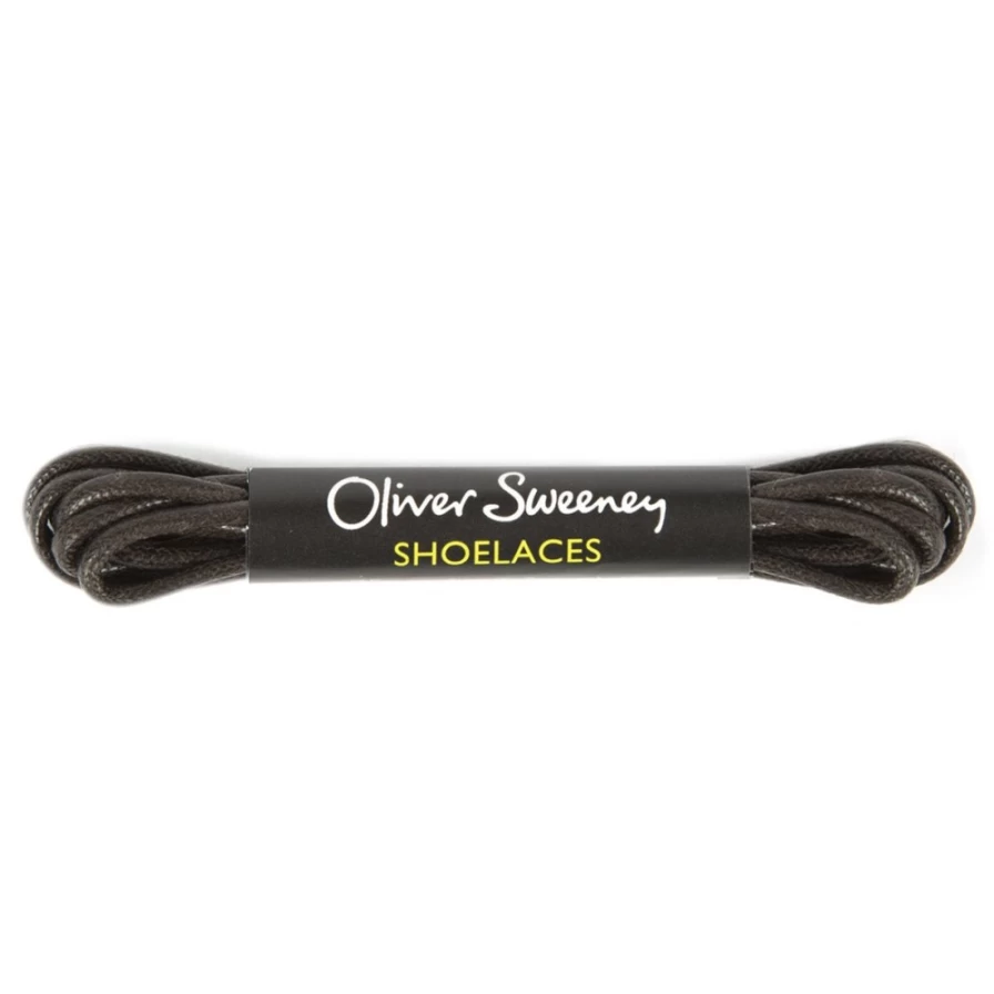 Oliver Sweeney Men's Brown Round Short Shoelaces