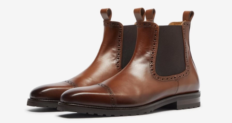 Oliver Sweeney Men's Dasa Dark Tan Leather Dress Shoes